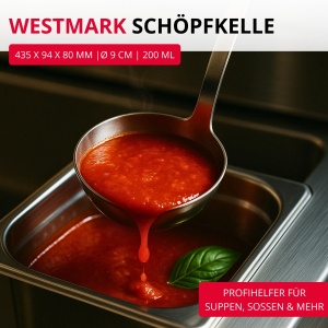 Polonic inox Westmark Schopfkelle Pro 200 ml O 9 cm argintiu - Img 2