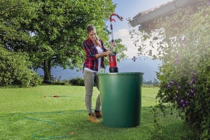Pompa cu butoi de ploaie Einhell GE-PP 5555 RB-A (550 wati, pompa combinata 2 in 1 - pompa submersibila cu presiune si butoi de ploaie, functie automata cu protectie impotriva functionarii uscate, actionare cu pompa in mai multe trepte) - Img 5