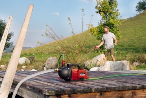 Pompa de gradina fara fir Einhell AQUINNA 36/30 Power X-Change (2 x 18V, intrerupator ECO in 2 trepte, umplere cu apa si dop de scurgere, protectie termica, maner de transport, fara baterii si incarcator) - Img 4