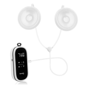 Pompa de san electrica maini libere LIONELO Twee Free, 3 moduri de masaj, 9 niveluri de intensitate, 2 cupe de san de 150 ml, 4 palnii din silicon, pompe de san portabile fara maini libere, functionare silentioasa, cronometru, carcasa - Img 5