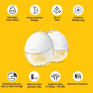 Pompa electrica de san Medela Motion InBra, 9 trepte, usor de utilizat, design discret - Img 10