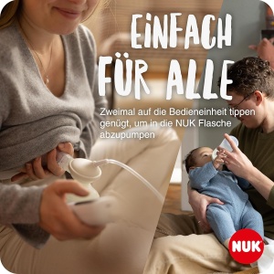 Pompa electrica de san NUK Soft Easy, cu accesorii din silicon, compacta si silentioasa - Img 2