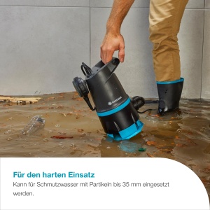 Pompa submersibila Gardena 2-in-1 BASIC 20000 550W 20000 lh pentru apa curata si murdara - Img 3