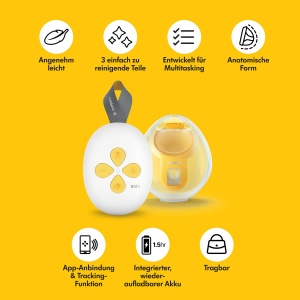 Pompita electrica de san Medela Solo - Design portabil, usor de utilizat, compatibila cu aplicatia Medela Family - Img 3