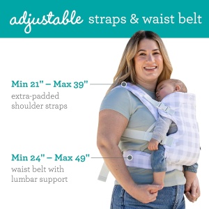 Port-bebe Infantino Flip Advanced 4-in-1, Ergonomic, Ajustabil, Gingham - Img 3