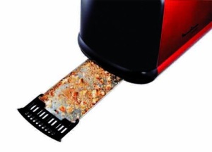 Prajitor de paine Moulinex LT261D, 850W, 6 trepte rumenire, rosunegru - Img 3