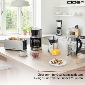 Presa de citrice Cloer 6815, 2-in-1, 100 W, inox, cu functie de oprire automata - Img 7