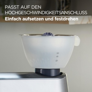 Presa de citrice Kenwood AT312, 600 ml, inox, alb - Img 5