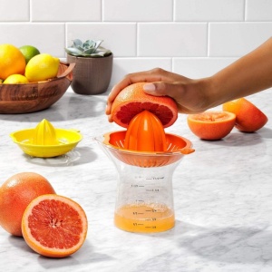 Presa de citrice OXO Good Grips 2-in-1, capacitate 350 ml, design ergonomic - Img 4