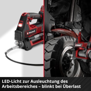 Presa de gresare Einhell TP-GR 18690 Li Solo 18V 690 bar 295 mlmin LED 2 trepte - Img 8