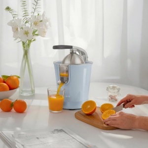 Presa electrica pentru citrice SWEISS ZEST6, 160 W, albastra, cu sistem anti-picurare - Img 2