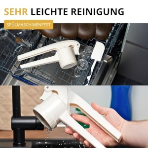 Presa multifunctionala Westmark pentru Spatzle si piure din plastic alb 41 cm - Img 11