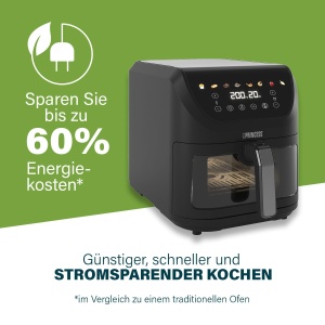 Princess SlimFry Airfryer, capacitate 8L, 2000W, 8 programe, ecran tactil digital, temperatura reglabila, fereastra de vizualizare, oprire automata, poate fi spalat in masina de spalat vase, 182257 - Img 3