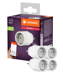 Priza Inteligenta LEDVANCE SMART ZigBee, 2300W, alba, 4 bucati