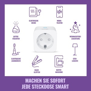 Priza inteligenta WiZ, Tip F, 230 V, 4 pack, compatibila cu Alexa si Google Home - Img 2