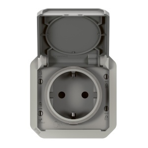Priza Legrand Plexo New 069570L IP44IP55 16A 250V Gri Capac cu Protectie - Img 3