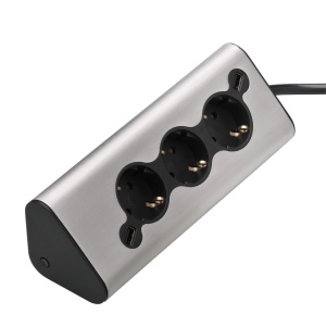 Priza multipla WMF Ambient Multi-Stecker Pro Cromargan 3 prize 2 USB Lumina ambientala - Img 3