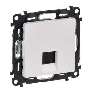 Priza RJ45 Legrand Valena Life, Categoria 6 UTP, Ultraalb, cu Abdeckplatte