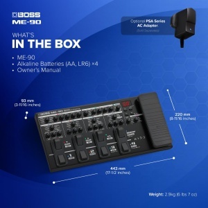Procesor de efecte pentru chitara BOSS ME-90, audio de inalta calitate, compact - Img 3
