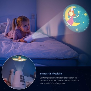Proiector de imagini Reer DreamBeam, 24 imagini, alb, cu melodii pentru copii - Img 3