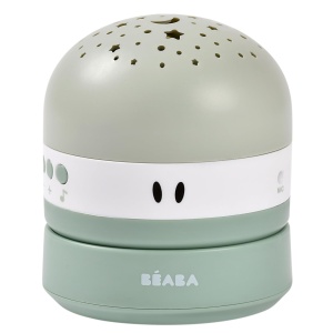 Proiector de stele BEABA Pixie, 3 culori, 9 sunete relaxante, transportabil - Img 1