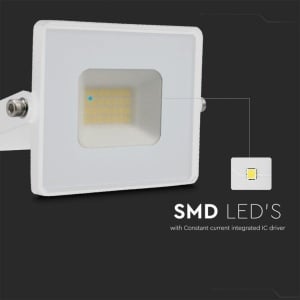 Proiector LED V-TAC 20W, 1620 Lumen, Alb, IP65, Waterproof - Img 6