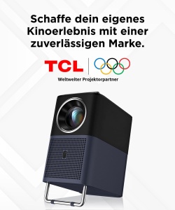 Proiector portabil TCL A1s, 600 ISO-Lumen, 1080P, Wi-Fi si Bluetooth - Img 2