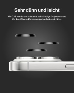 Protector camera din sticla securizata Belkin pentru iPhone 15 ProPro Max, 2 bucati - Img 7