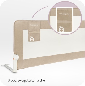 Protector de pat Momi Lexi Plus XL, 150x66 cm, pentru copii 18 luni - 5 ani - Img 5