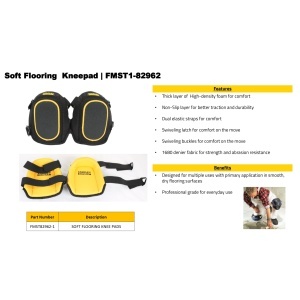 Protectori de genunchi Stanley FatMax FMST82962-1, rutschfeste, 1680 Denier, galbennegru - Img 5