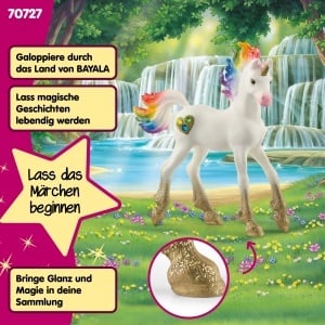 Pui de Unicorn Schleich BAYALA 70727, 8 x 3 x 9 cm, cu detalii stralucitoare - Img 4