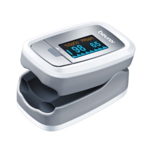 Pulsoximetru Beurer PO 30, masurare SpO2 si puls, display color, compact, alb