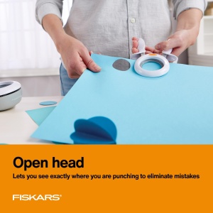 Puncher Fiskars XL, design ergonomic, utilizare usoara, 5.1 cm - Img 3