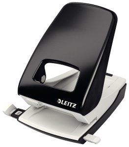 Puncher Metalic Leitz NeXXt 40 Foi, Ergonomic, Negru
