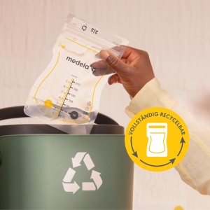 Punga de lapte matern de unica folosinta Medela Easy Pour 210ml - Design rezistent la scurgeri cu protectie impotriva laptelui - Pungi de depozitare fara BPA - Pachet de 50 - Img 6