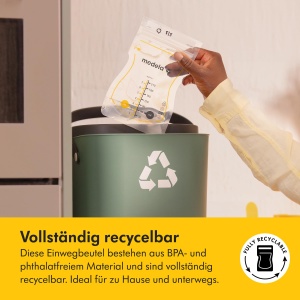 Pungi pentru lapte matern Medela Easy Pour 210 ml Design anti-scurgere BPA-free 50 buc - Img 7