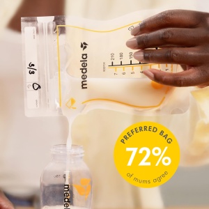 Pungi pentru lapte matern Medela Easy Pour, 210 ml, set 50 buc, design rezistent la scurgeri - Img 2