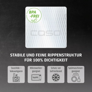 Pungi vidat CASO Profi 40x60 cm, set 25 buc, BPA-free, reutilizabile, rezistente - Img 3