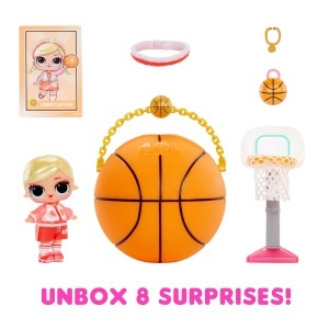 Pupa de colectie L.O.L. Surprise All-Star Sports - 1 figura, 12 modele de colectie, roz - Img 2
