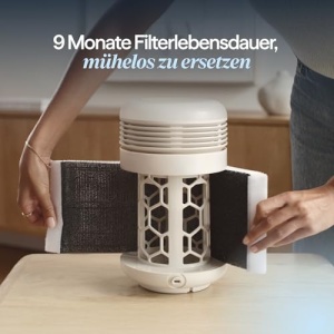 Purificator de aer Blueair Mini Restful, cu filtru HEPASilent, lumina trezire, bej - Img 10