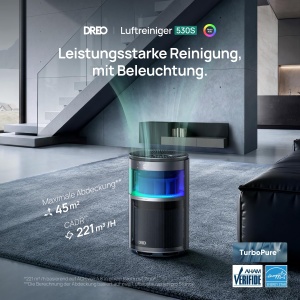 Purificator de aer DREO 530S, CADR 221 mh, pentru camere de pana la 45 m - Img 2