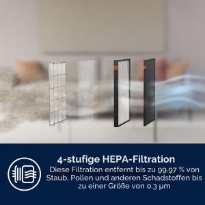 Purificator de aer Electrolux EPU72571UG Pure Multi 700, 4 trepte de filtrare, gri - Img 5