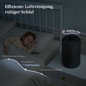 Purificator de aer Levoit cu filtru HEPA, CADR 258mh, pentru spatii de pana la 54mp, Negru - Img 9