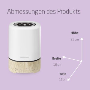 Purificator de aer Maxi-Cosi Clean 3-in-1, Filtru HEPA H13, Lumina de veghe si sunete relaxante - Img 3