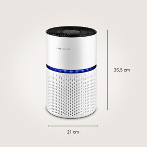 Purificator de aer Ufesa Comfort Air 2200 cu filtru HEPA cu 3 straturi si o rata de purificare a aerului CADR de 220 m3/h, acoperire <=90 m2, 4 viteze, silentios <=55 dB, cronometru 5-24 ore, alb. - Img 2