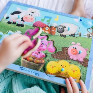 Puzzle din lemn Melissa Doug Blues Clues You, 6 piese, sunete si imagini - Img 6