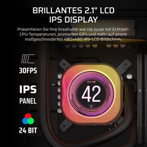 Racitor CPU Corsair iCUE LINK Titan 360 RX LCD, 360mm, 3 ventilatoare RGB, Negru - Img 4