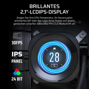 Racitor CPU Corsair Nautilus 360 RS LCD, 360mm, Negru, AIO - Img 3