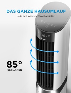 Racitor de aer Midea cu rezervor de 7L, 2000mh, control inteligent al temperaturii - Img 9
