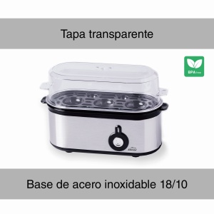 Racitor de oua Lacor TRI OVUM, inox 1810, capacitate 3 oua, 100 BPA-free - Img 4